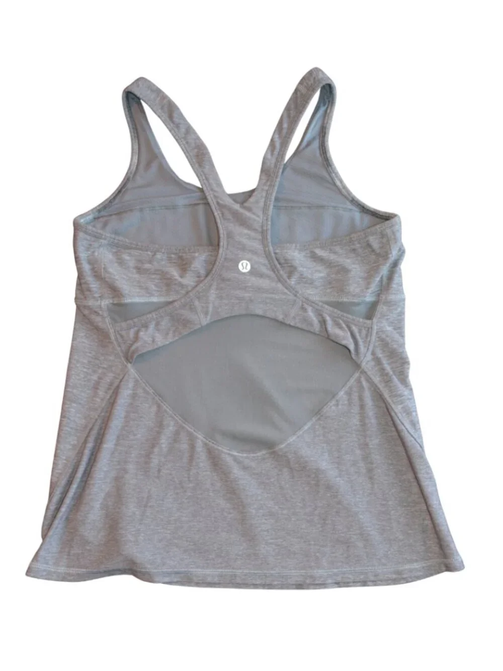 Lululemon Crossback Tank II | Size 10 | Light Heather Gray